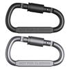 1-4PcsSurvival D-ring Locking Carabiner Clip Camping Mountaineering Buckle Multifunctional Hang Hook Buckle Hiking Backpack Tool