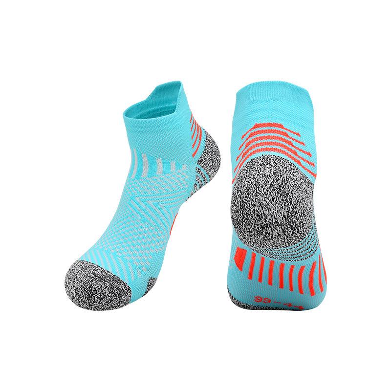 Coolmax Professional Running Socks Medium Tube Basketball Socks Thickened Towel Bottom Sports Socks Cycling Socks, Marathon Socks