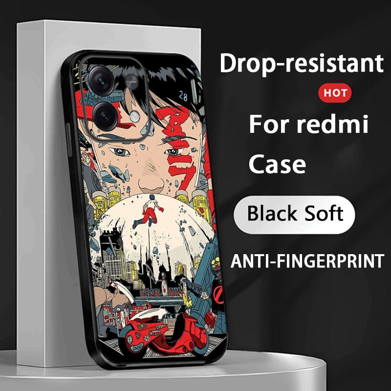 Akira classic japan anime pattern Phone Case For Redmi Note 14 13 12 11 Pro Plus S 5G 14C A3 Soft Black Phone Cover