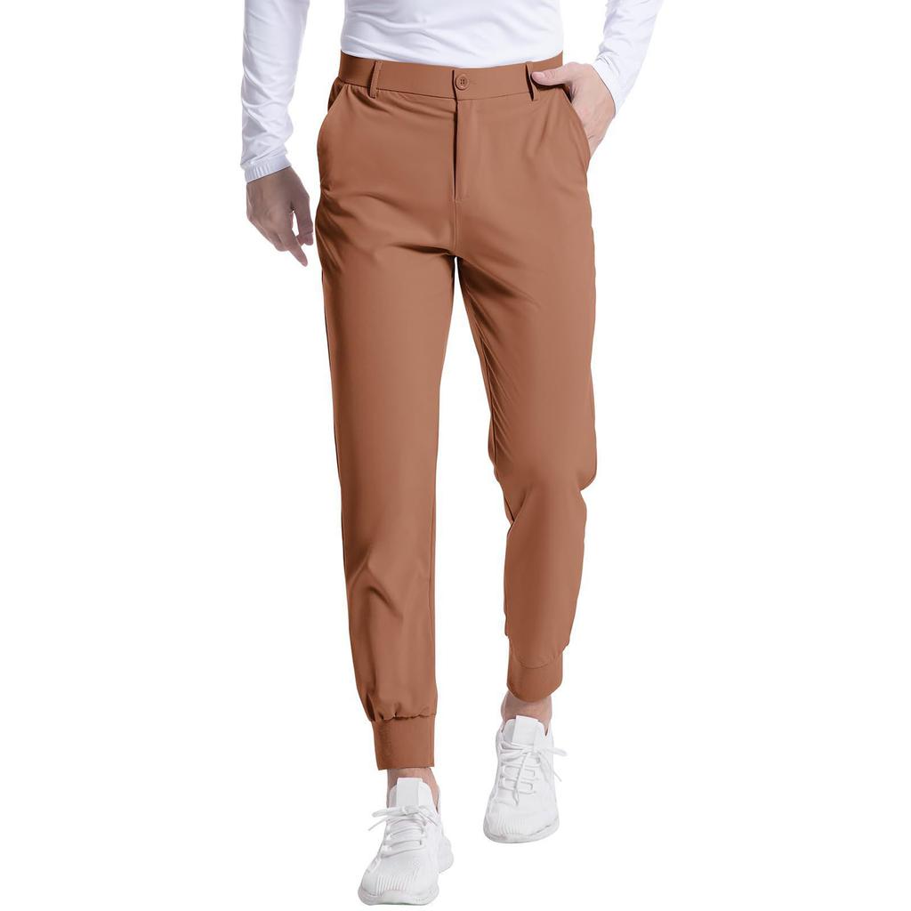 Men's  Elastic  Self-Cultivation  Business  Leisure  Golf   Jogging  Pants  Trousers