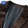 ROMON Men's Autumn/Winter Casual Business Blazer with Knitted Lining