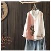 Spring Autumn Knitted Vest Women Loose Wild V Neck Cartoon Pattern Knitted Sweater