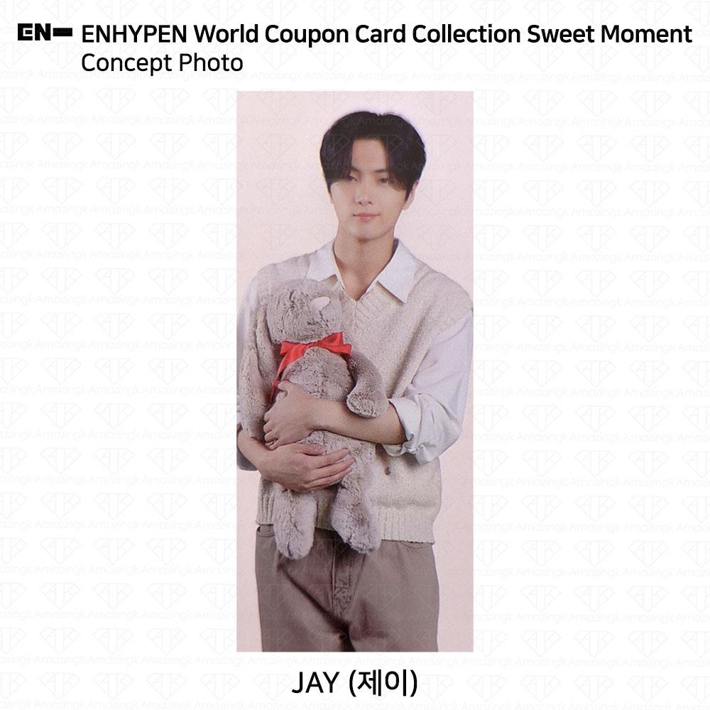 

ENHYPEN Коллекция карт с мировым купоном Сладкий момент Подарок/Базовая версия. Билет Jay