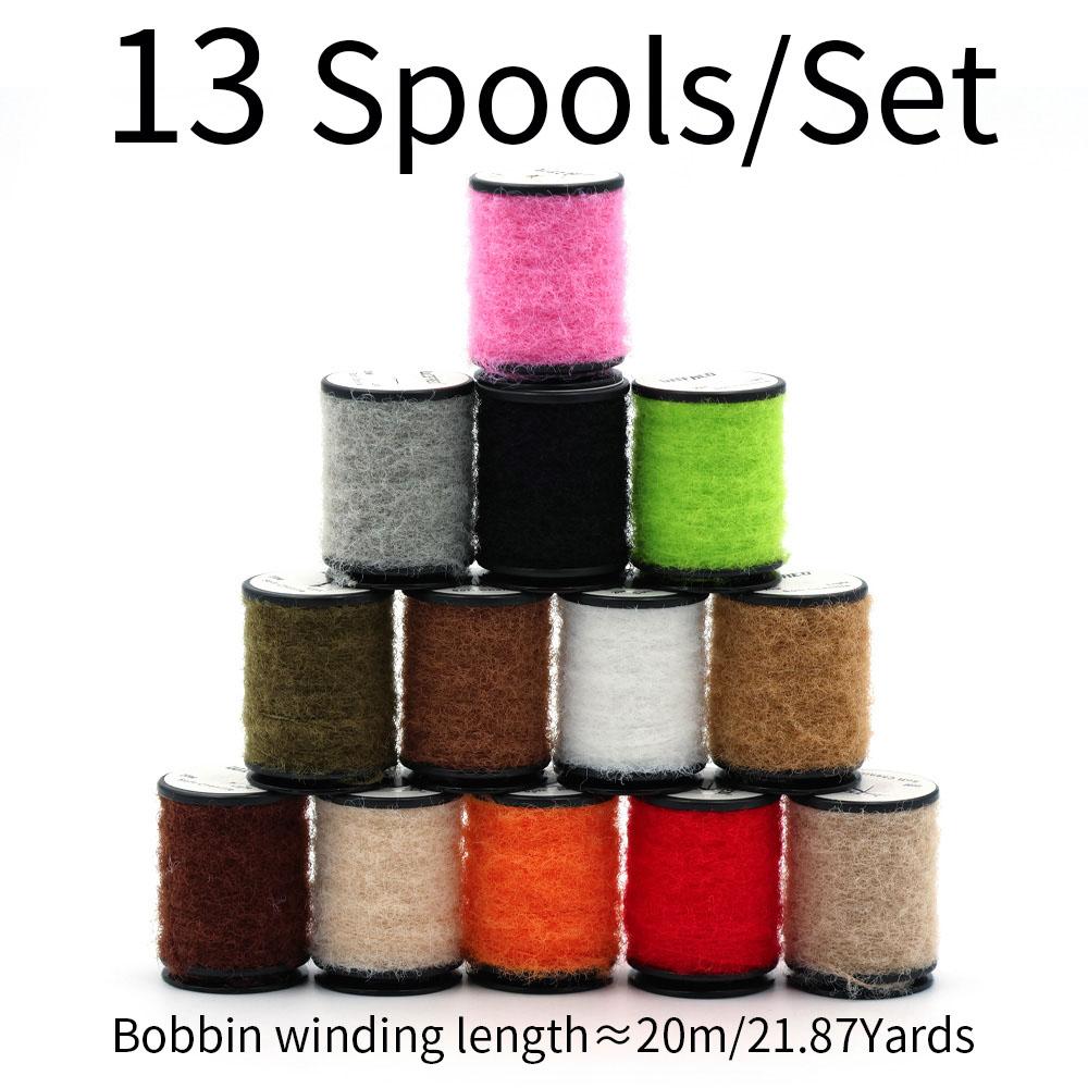 

20 м/Катушка Мягкий Шенил Материал для вязания мушек Ультрамягкий и Пушистый, Натуральная Изогнутая Даббинговая Пряжа для Нимф, Скудов, Стримеров, Сухих/Мокрых Мушек, Приманка для ловли форели