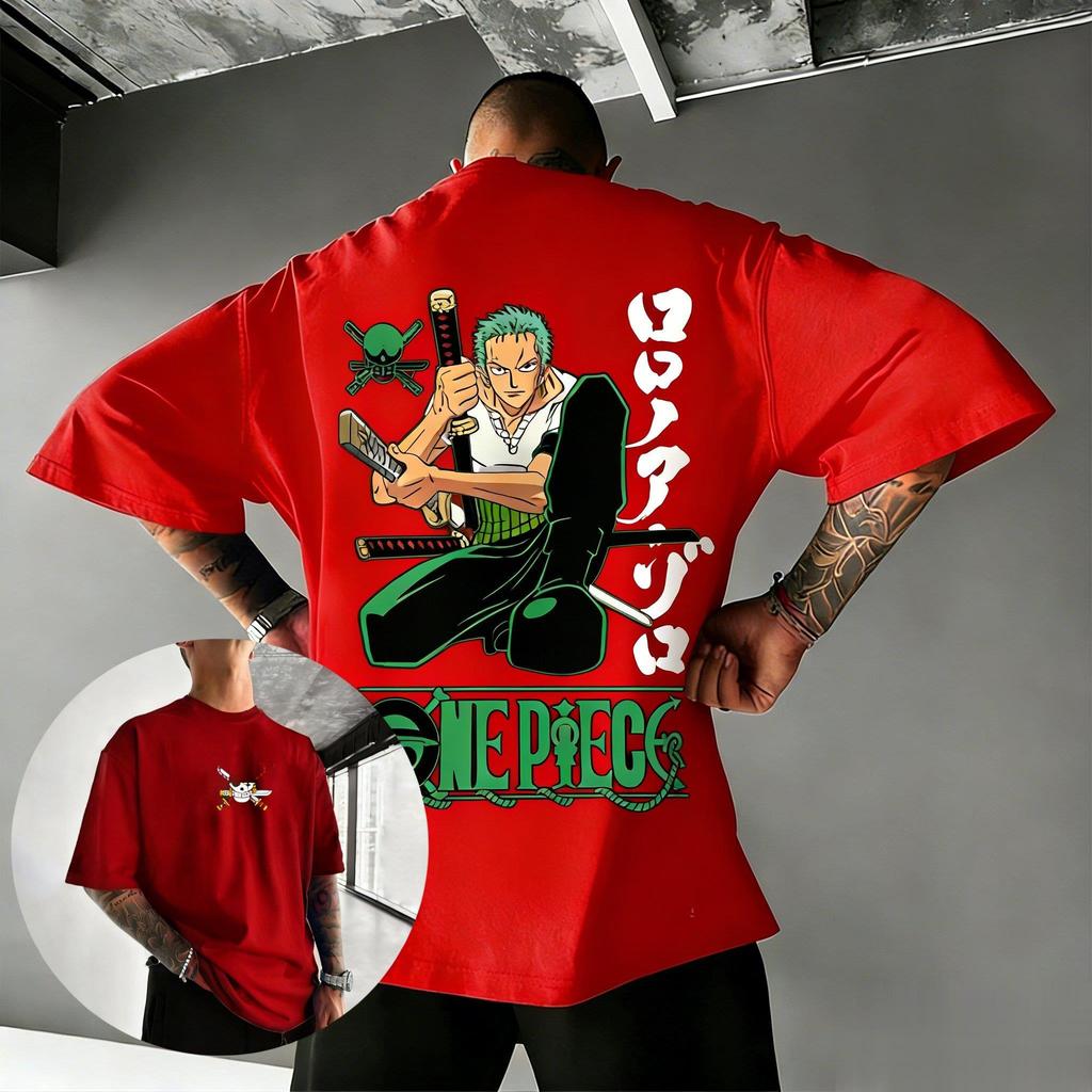 One Piece Zoro Roronoa Anime T Shirt Men Women 2026 Summer New Streetwear Cotton Short Sleeve Tee Tops Graphic Print Y2k Clothes
