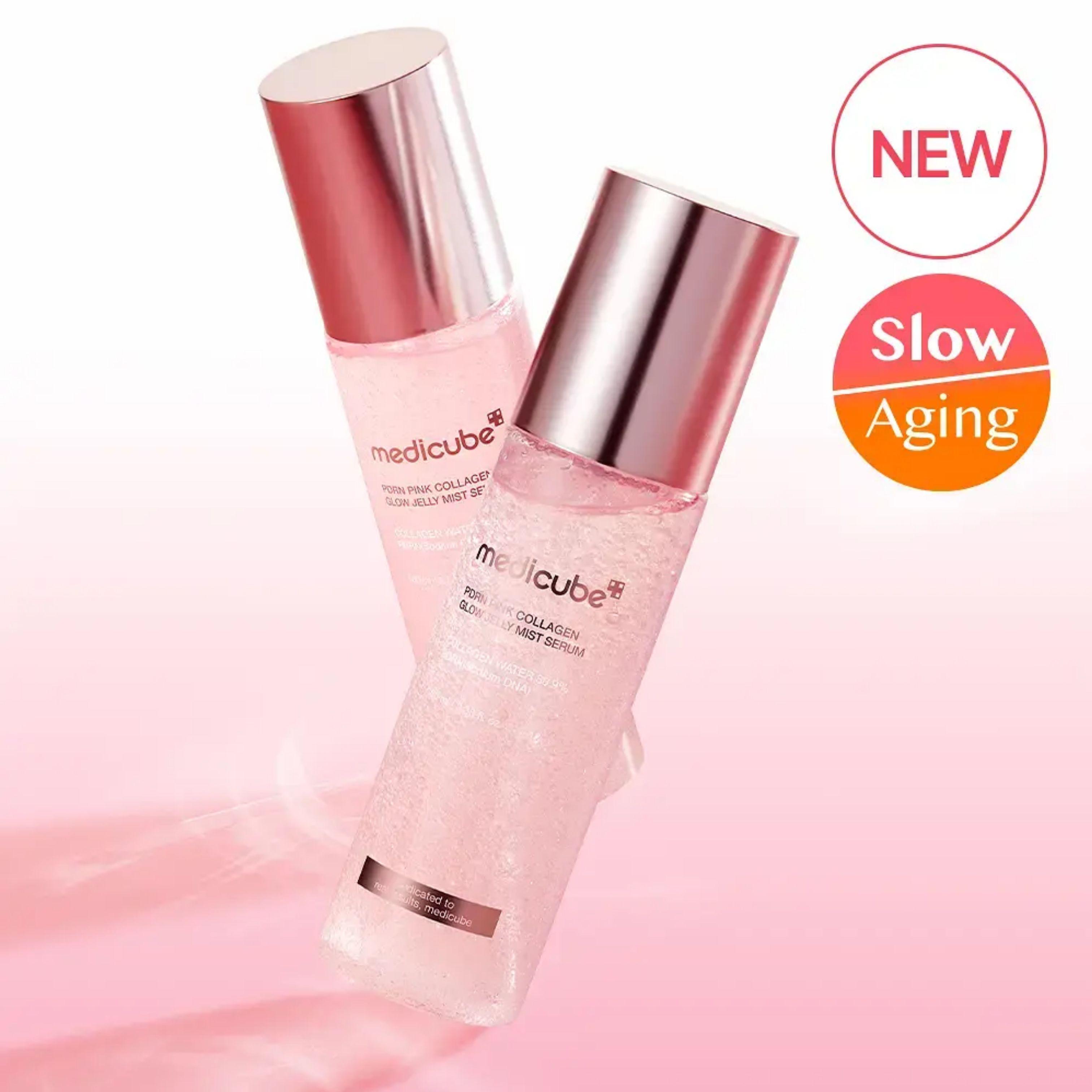 medicube PDRN Pink Collagen Glow Jelly Mist Serum 100ml x 2