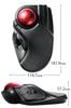 ELECOM Trackball Mouse Wireless Large Ball 8 Button Tilt Function Black M-HT1DRBK