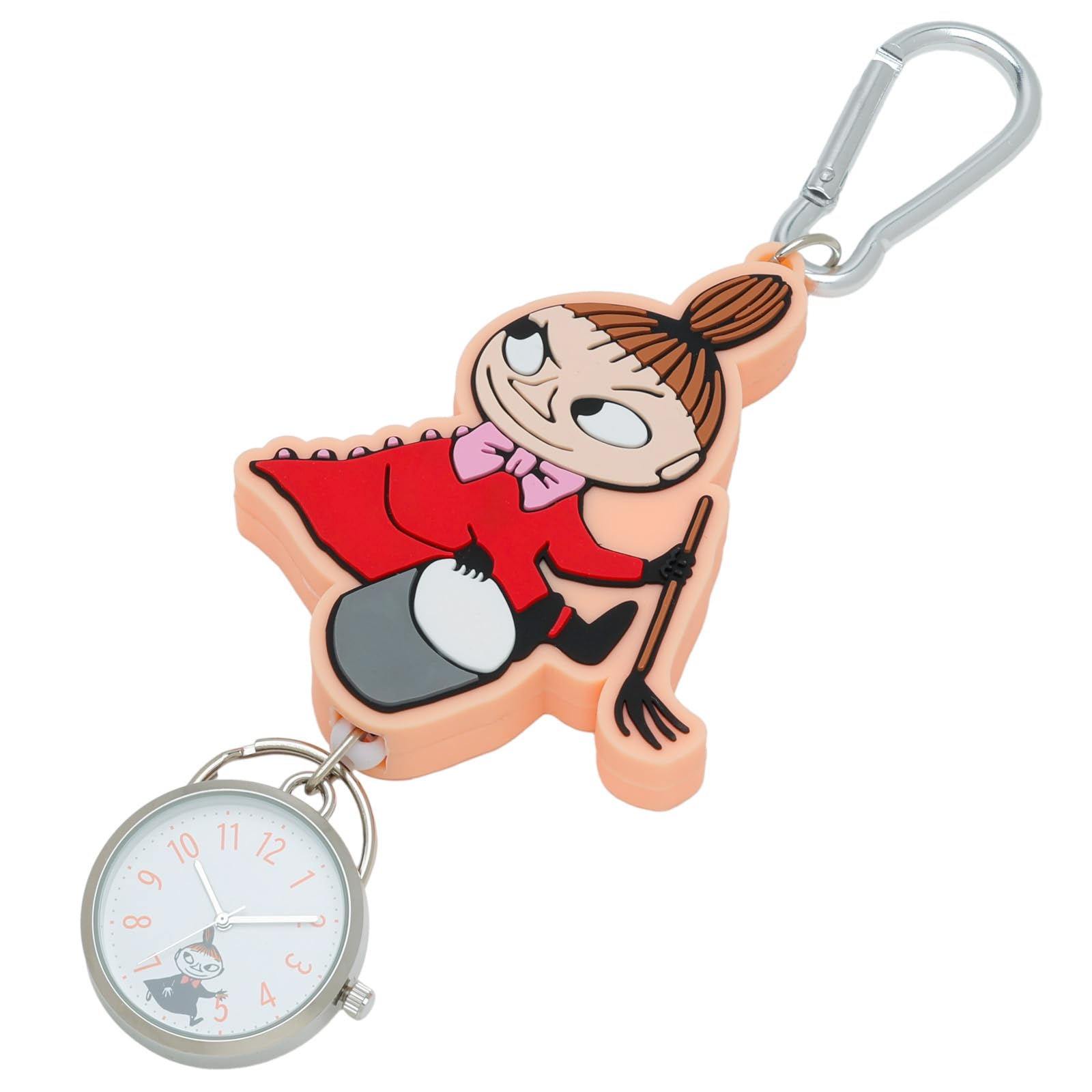

Perfect World Tokyo Moomin Keychain Rubber Reel Watch Little My Watch Keychain Free Size розовый