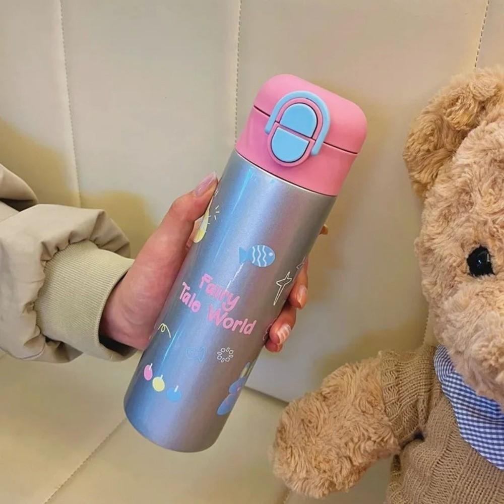 460ml Cartoon Insulation Cup 316 Stainless Steel Thermos Water Bottle Cute Vacuum Flask  Student