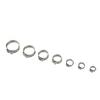 90 x 7 Kinds Single Ear Stainless Steel Car Hydraulic Hose Clamps O-Clips Pipe Fuel Air Pipe Clamp