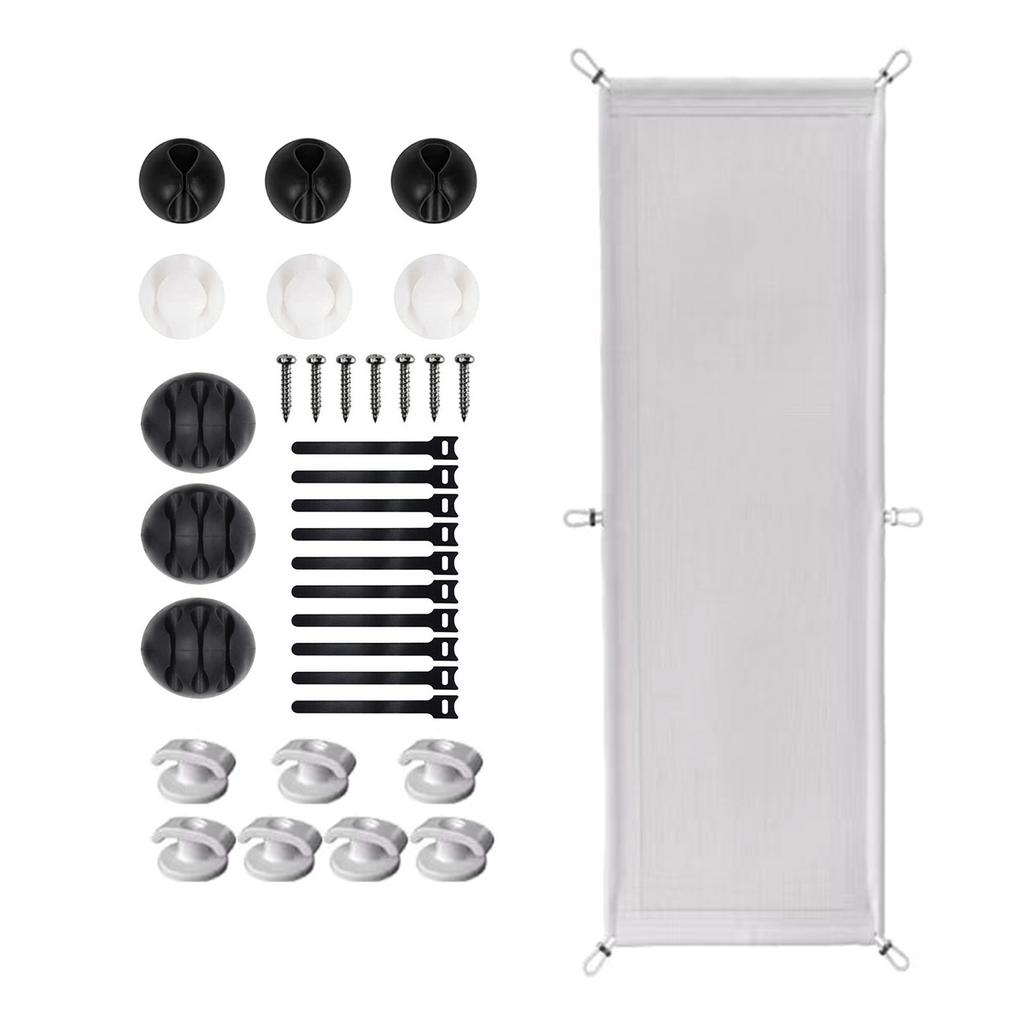Under Desk Cable Management Pocket Efficient Under Desk Wire Organizers Storage Holder for Secure and Tidy Spaces