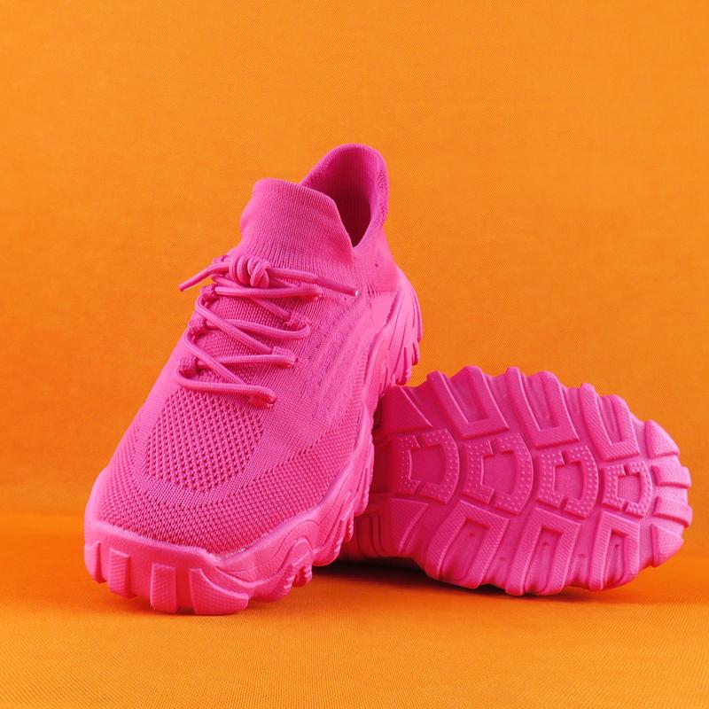 Women Walking Shoes Men's Fashionable Socks Sports Breathable and Comfortable Care Shoes Casual Platform Loafers Anti Slip Shoes