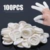 11-111pc Rubber Finger Protector Covers Fingertips Protector Gloves Disposable Latex Finger Cot Electronics Pottery Protect Tool