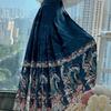 Chinese Ming Dynasty Style Hanfu Women's Stand Collar Daily Print horse-face  Skirt