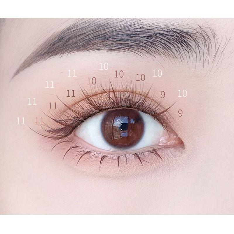 Mogugu - Natürliche, voluminöse farbige künstliche Wimpern