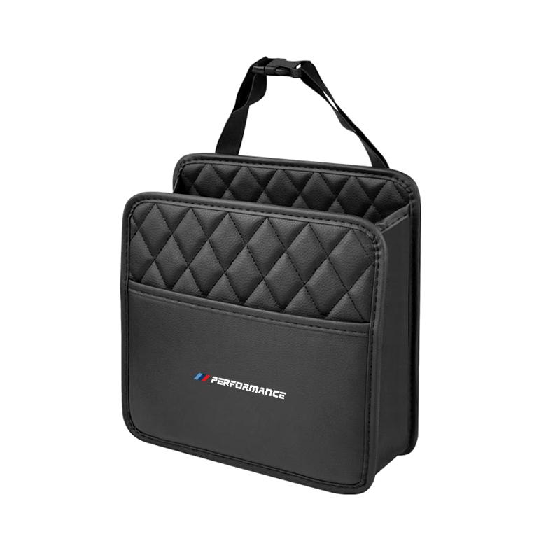 Auto-Rücksitz-Hänge-Aufbewahrungstasche Taschentuch-Wasserbecherhalter Auto-Zubehör für BMW X1 X2 X3 X4 X5 X6 X7 G20 G30 6GT E46 E90 M5