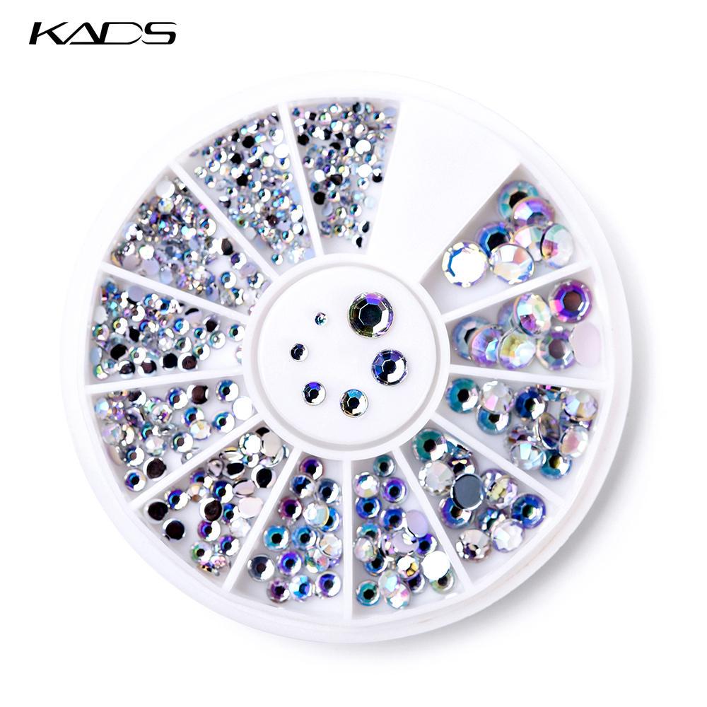 kads AB Round Nail Art Decorations Nail Art Rhinestones for Nails Accessories for Nail Decoration Rhinestone Supplies