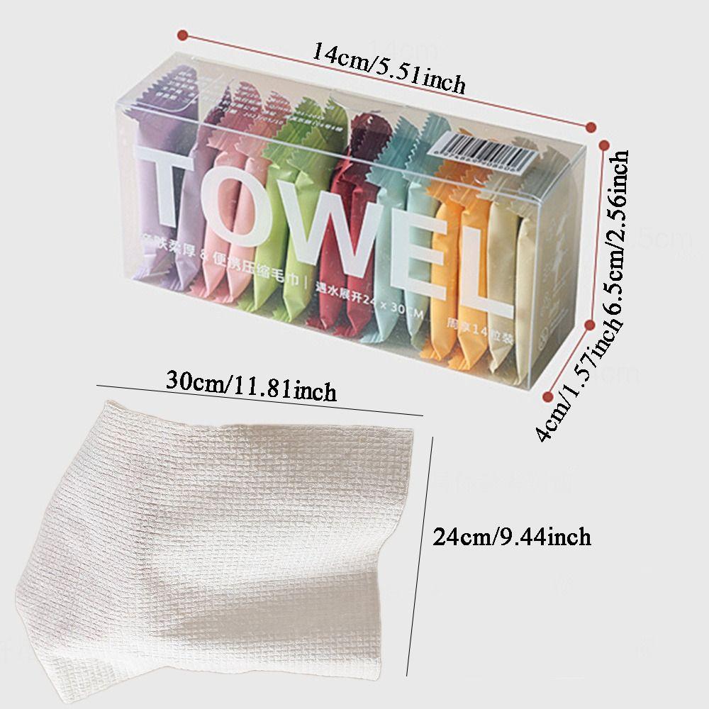14Pcs Disposable Face Towel Quick Drying Makeup Towel Makeup Remover Compressed Towel  Men