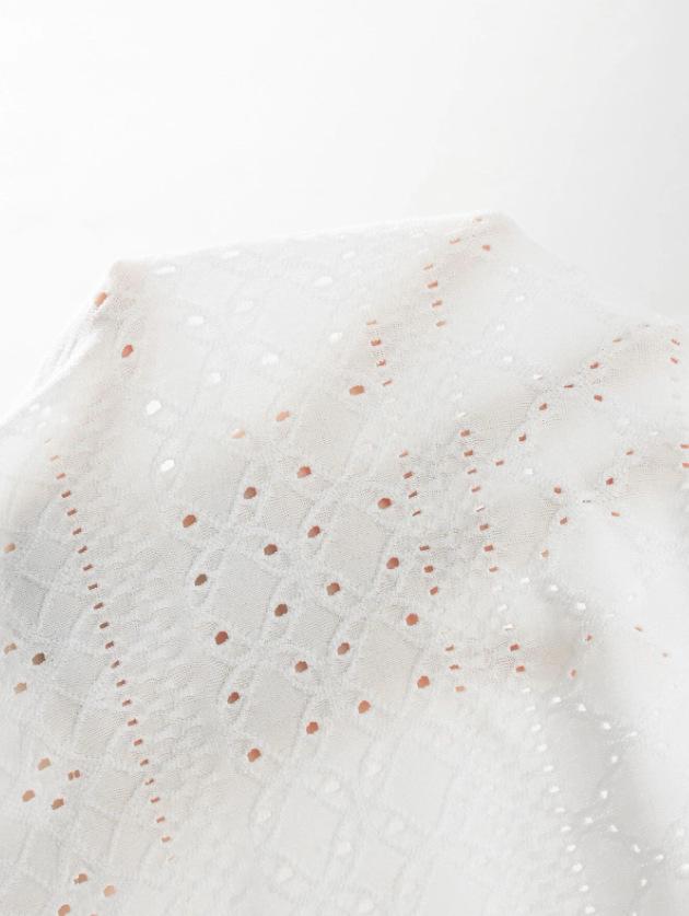 Herbst 2023 Vielseitiges Slim-Fit Langarm-T-Shirt mit Ösen-Stehkragen