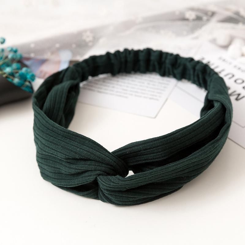 Fashion Women Girls Suede Hair Bands Solid Color Headbands Vintage Cross Turban Bandanas HairBands Hair Accessories