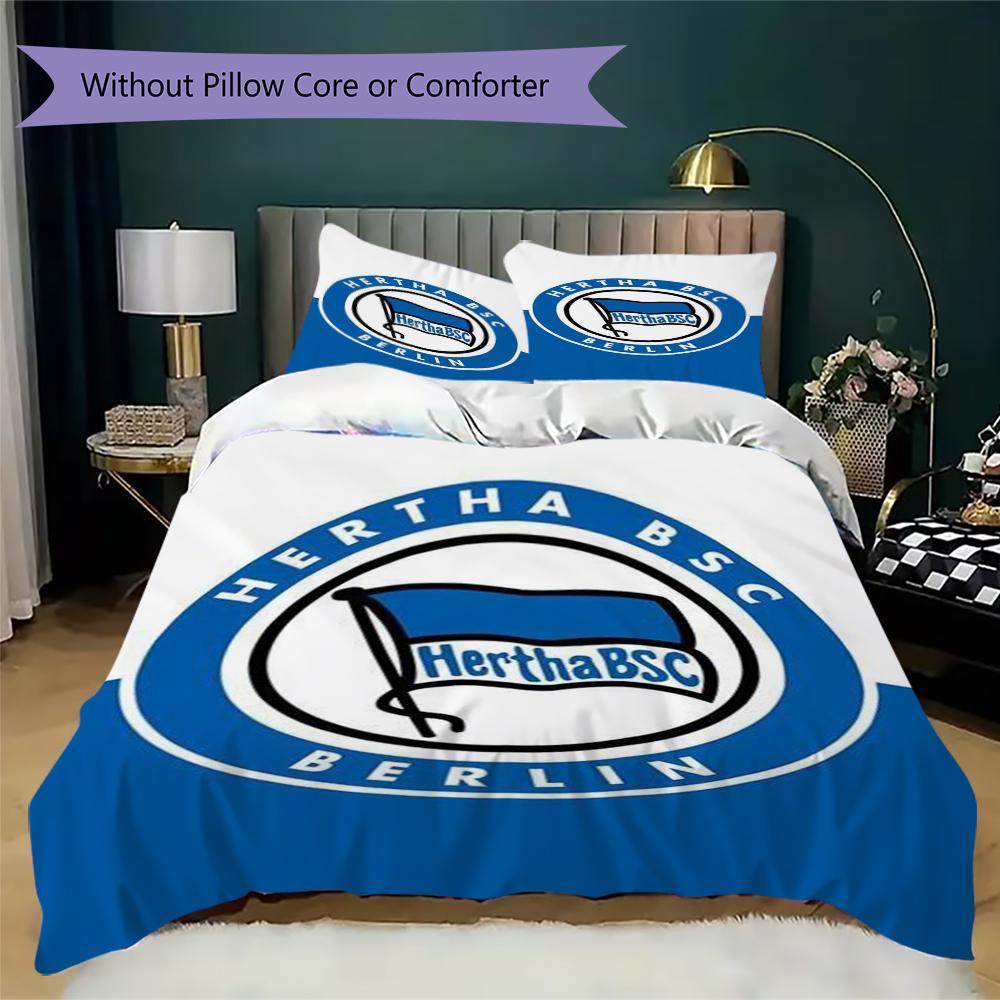 Set Copripiumino Trapuntato con Motivo Hertha BSC Copripiumino Federa Decorazione per la Casa Regalo di Compleanno (1 * copripiumino + 2 * federe senza imbottitura)39