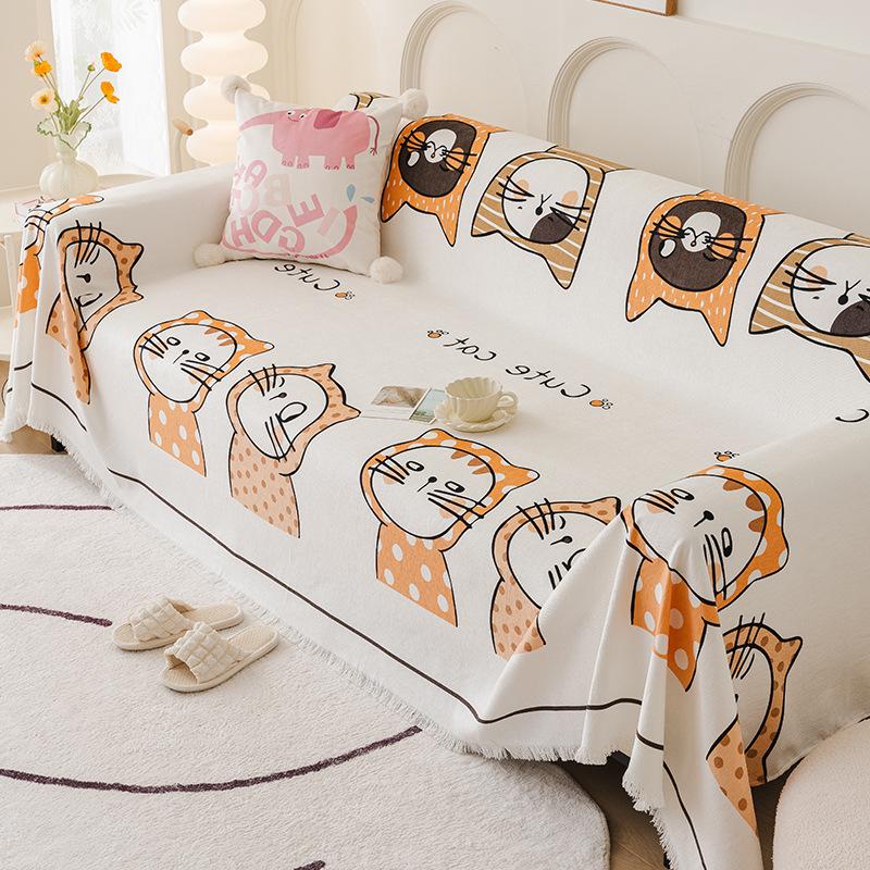 

Полотенце для дивана из синели, универсальный универсальный чехол для дивана Four Seasons, пылезащитный чехол, цельный чехол для дивана, тканевая подушка 180*130cm