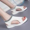 2024 Summer Flyknit Mesh Breathable Women's Plus Size Sandals: Versatile, Comfortable European and American Style
