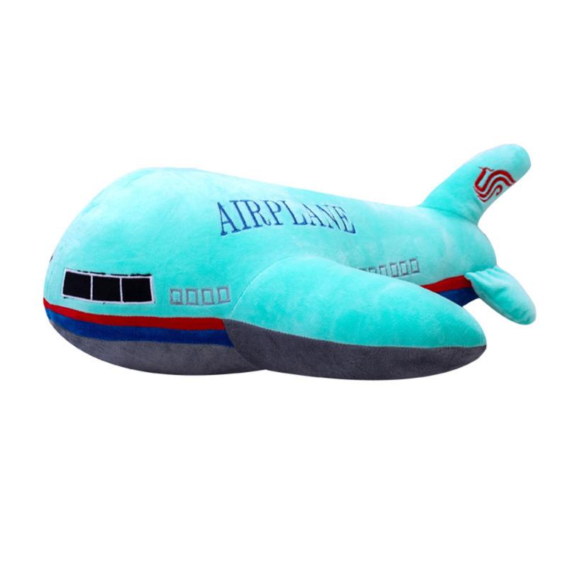 Simulation Airplane Plush Doll Super Soft Aircraft Stuffed Toys Kids Sleeping Cushion Throw Pillow