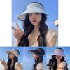 Summer Empty Women Top Hat Large Eave Uv Resistant Sunshade Sun Protection Hat