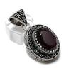 Garnet Handmade 925 Sterling Silver Jewelry Pendant 1.77" B0K48