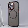 Luxury Simple for Magsafe Phone Case for iPhone 16 15 14 Plus 13 12 11 Pro Max Matte Hit Color Wireless Charge Hard Bumper Cover