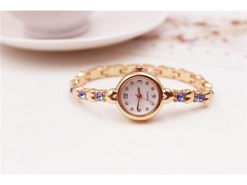 JW Korean Style Elegant Ladies' Water Diamond Quartz Bracelet Watch