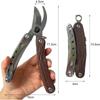 6 In 1 Multifunctional Gardening Duty Tools For Fresh Branches Scissors Hand Pruning Shears With Saw,Bark Shovel And Safety Lock