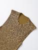 2024 Autumn Women's European & American Style Animal Print Metal Foil Knit Vest