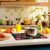Colorful Floral Mexican Placemats Set of 4 Washable Table Mats for Kitchen Dining Table,Heat-Resistant Place Mats for Indoor Outdoor Party Holiday