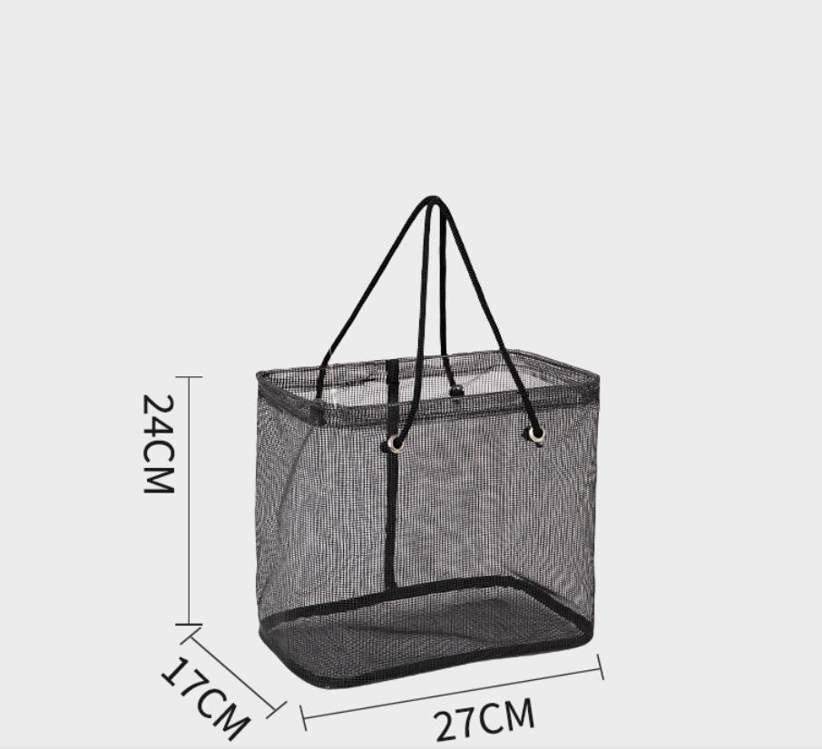 Large Capacity Cosmetic Bag Portable Travel Wash Handbag Bathroom Transparent Shower Makeup Pouch Unisex Toiletries Organizer
