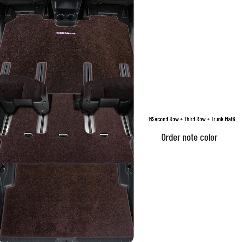 2026 Toyota Sienna Fußmatten für die mittlere Sitzreihe - Grewia Edition