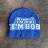 Trendy Solid Color Letter Pattern Teens Warm Casual Knitted Hat Seasons Cold