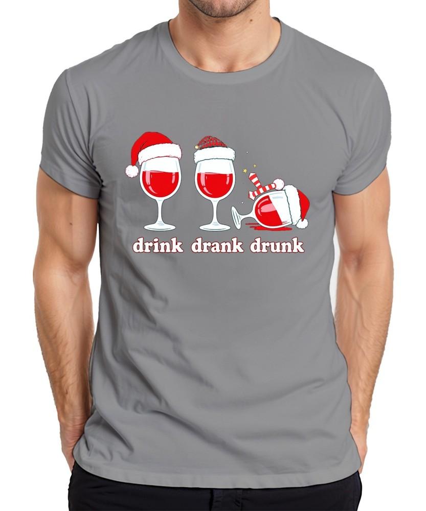 Drink Drink Drunk Wine Christmas Funny Gift Wine Lover Unisexs T Shirt