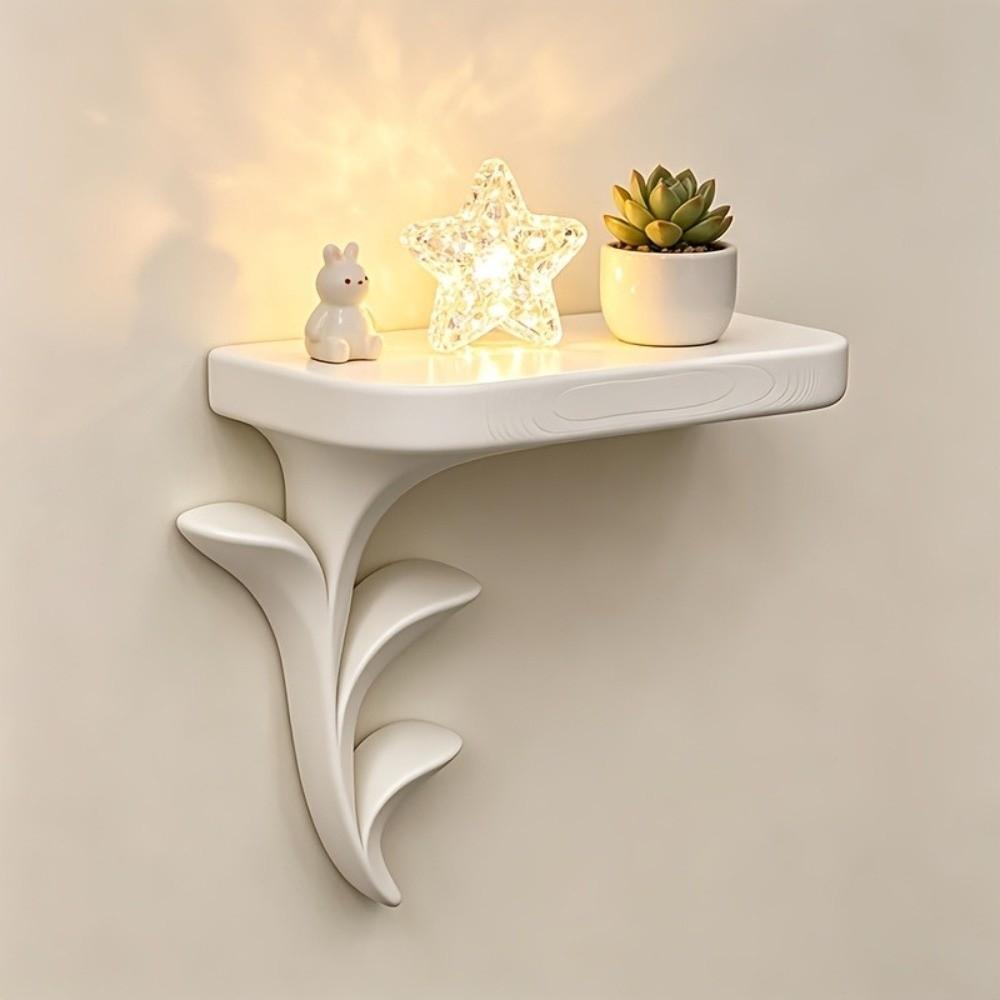 Plastic Wall-Mounted Storage Rack 3D Printed Green Plant Display Stand  Figurine Display