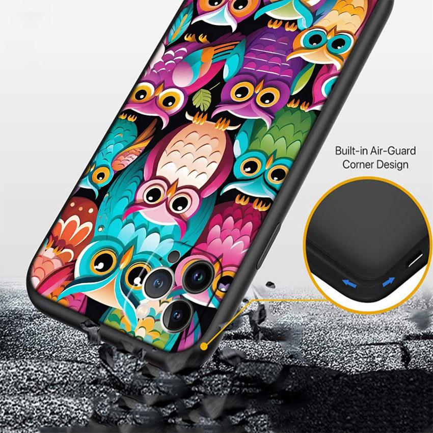 IX5 Cartoon Art Owl New Luxury Phone Case for Huawei P Smart S Z Y5P Y6P Y7A Y8P Y8S Y9A Y9S P10 P20 P30 Lite Pro