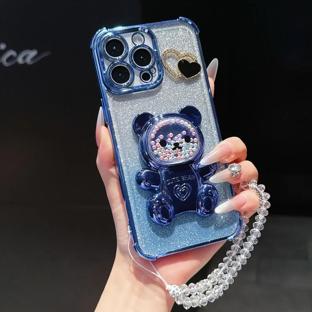 Lanyard Luxury Magnetic Plating Clear Case For XiaoMi 14T Pro Shockproof Silicone Cover