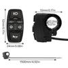 Switch,Yueou 3 in 1 Electric Motorcycle Scooter Switch Headlight Turn Signal Horn Switch 36V/48V