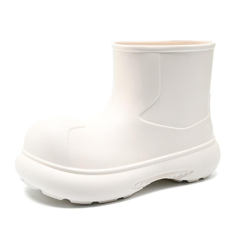 

Новые уличные водонепроницаемые и нескользящие резиновые сапоги на толстой подошве, женские короткие сапоги, милая женская обувь, ношение средней длины, водная обувь 39-40