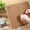 A84E-12X16 Inch Macrame Board And Pins Kit With Metal Adjustable Holder For Braiding Cording Bracelet