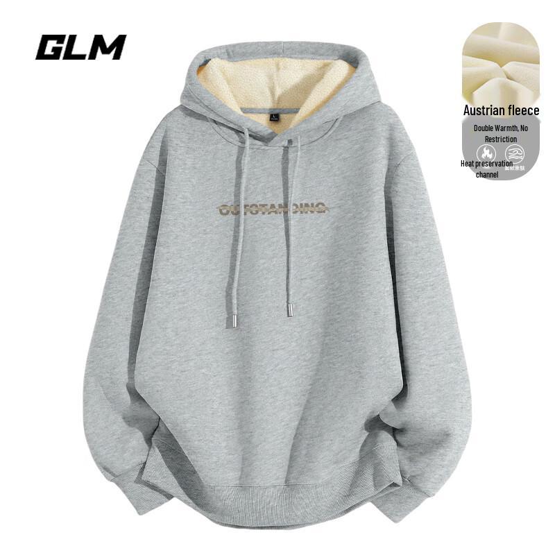 

GLM Men s Winter Fleece Lined Hooded Sweatshirt XL
