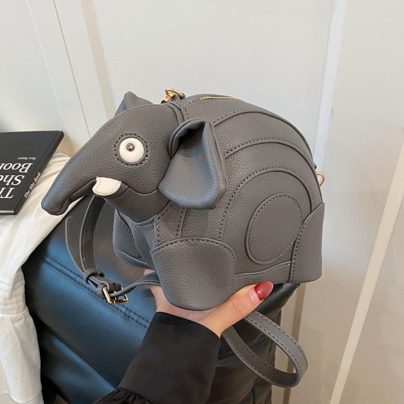 Women's casual fashion creative baby elephant bag large capacity new funny commuter bag