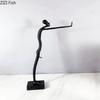 Abstract Standing Character Statue Handicrafts Desk Decoration Creative Ornaments Figures Metal Sculpture Room Aesthetic Decor