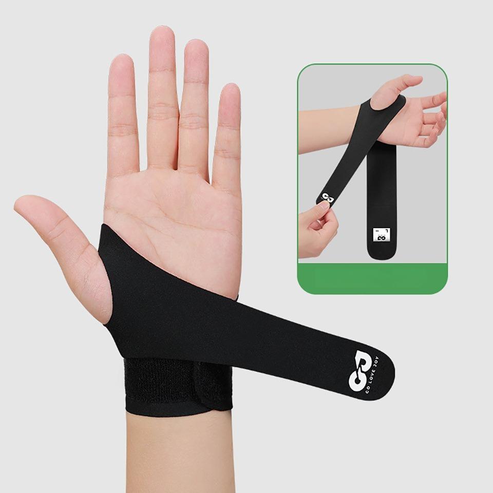 Loogdeel Wrist Brace 1 Pcs Non-Slip Breathable Elastic for Outdoor Sports Cycling Training Left Right Hand Women Men