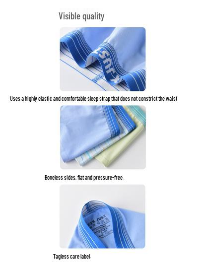 Boys' Cotton Boxer Briefs, Class A Medium & Large, Teen & Student Underwear, Four-Cornered Design, GB115 116